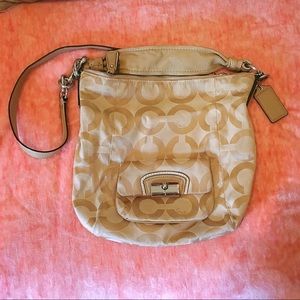 Beige Coach Purse